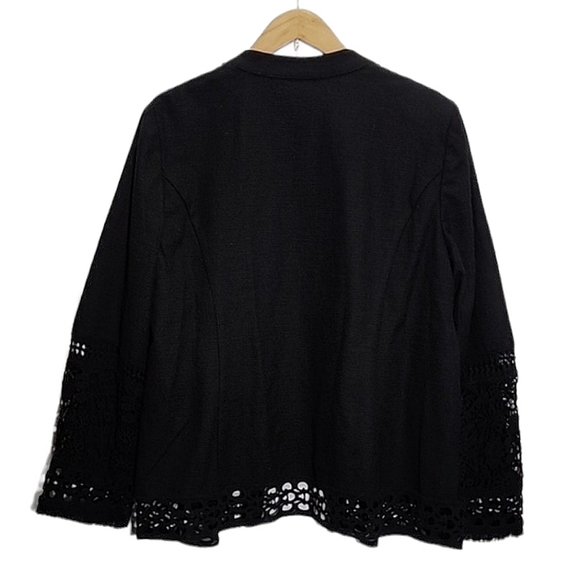 Chicos embroidered lace blazer size 3 - Picture 7 of 8
